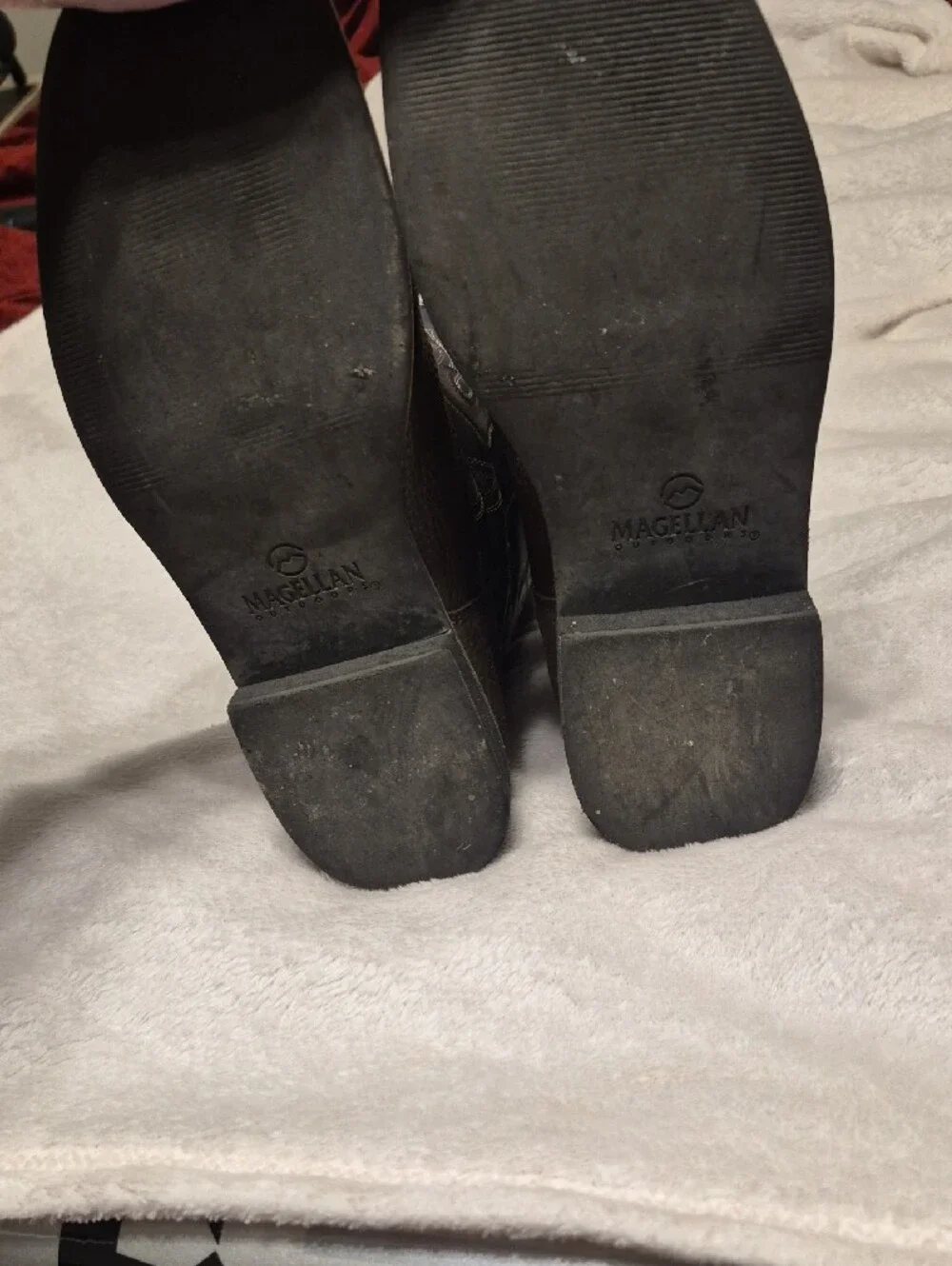 Boys Brown & Navy Western Pull-On Work Boots
